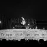 Square The Youngstown State Sign black and white Photos