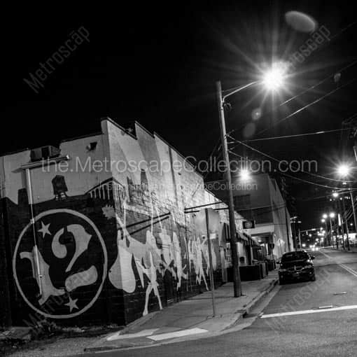 12th and Porter -- Nashville Black and White Wall Art