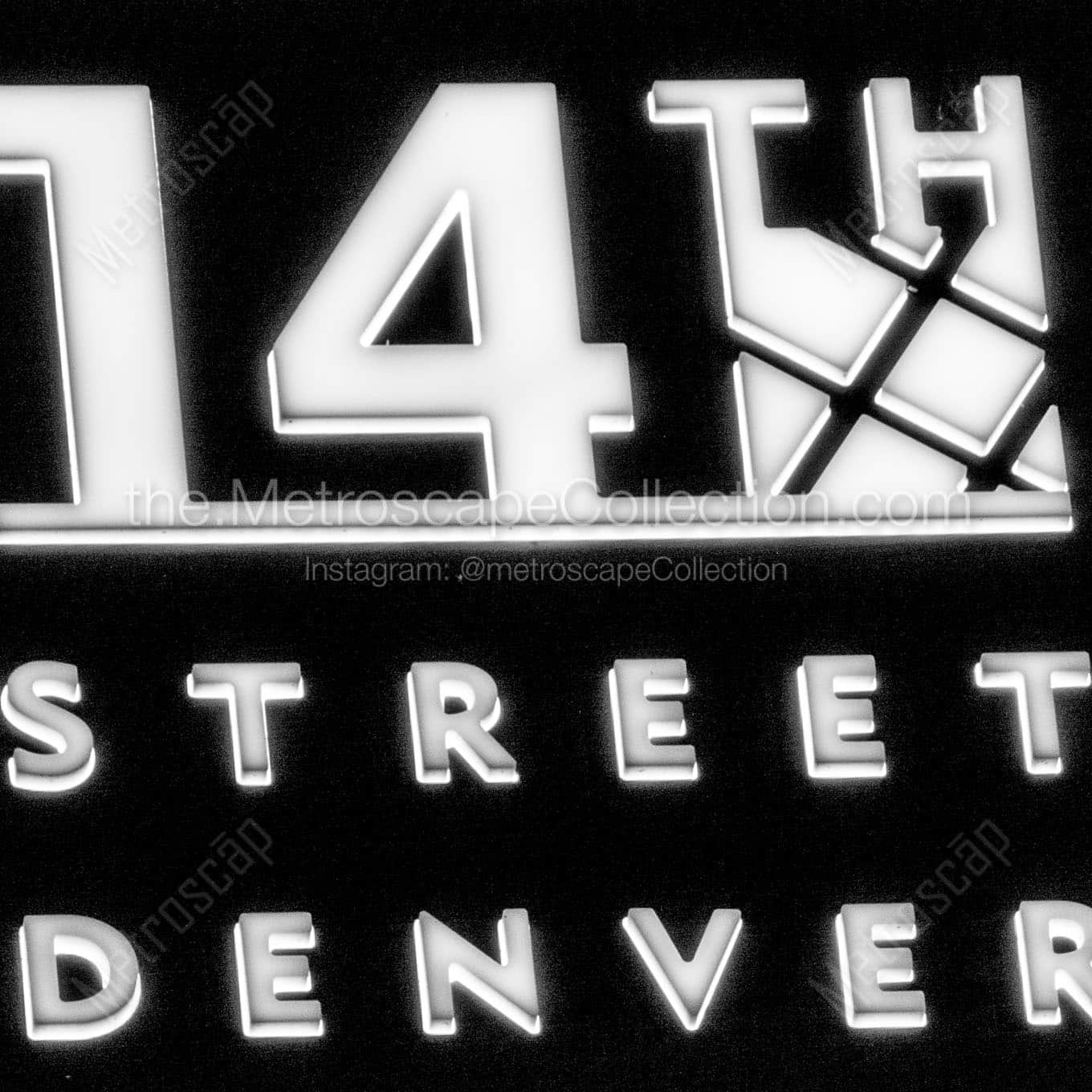 14th Street Denver Wall Art square crop