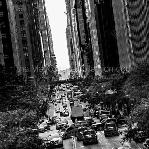 The Canyons of Manhattan -- New York City Black and White Wall Art