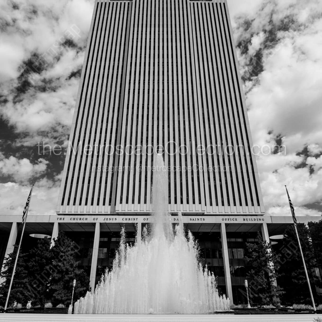 The LDS Office Building Wall Art square crop