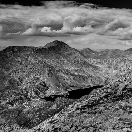 Abyss Lake off the Southwestern Slope of Mt. Evans -- Denver Black and White Wall Art