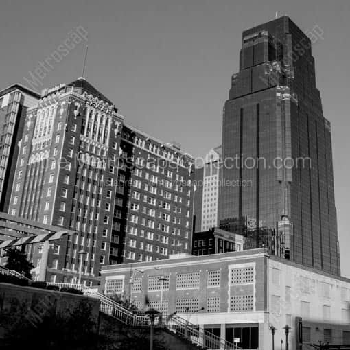 The Aladdin Hotel in Downtown Kansas City -- Kansas City Black and White Wall Art