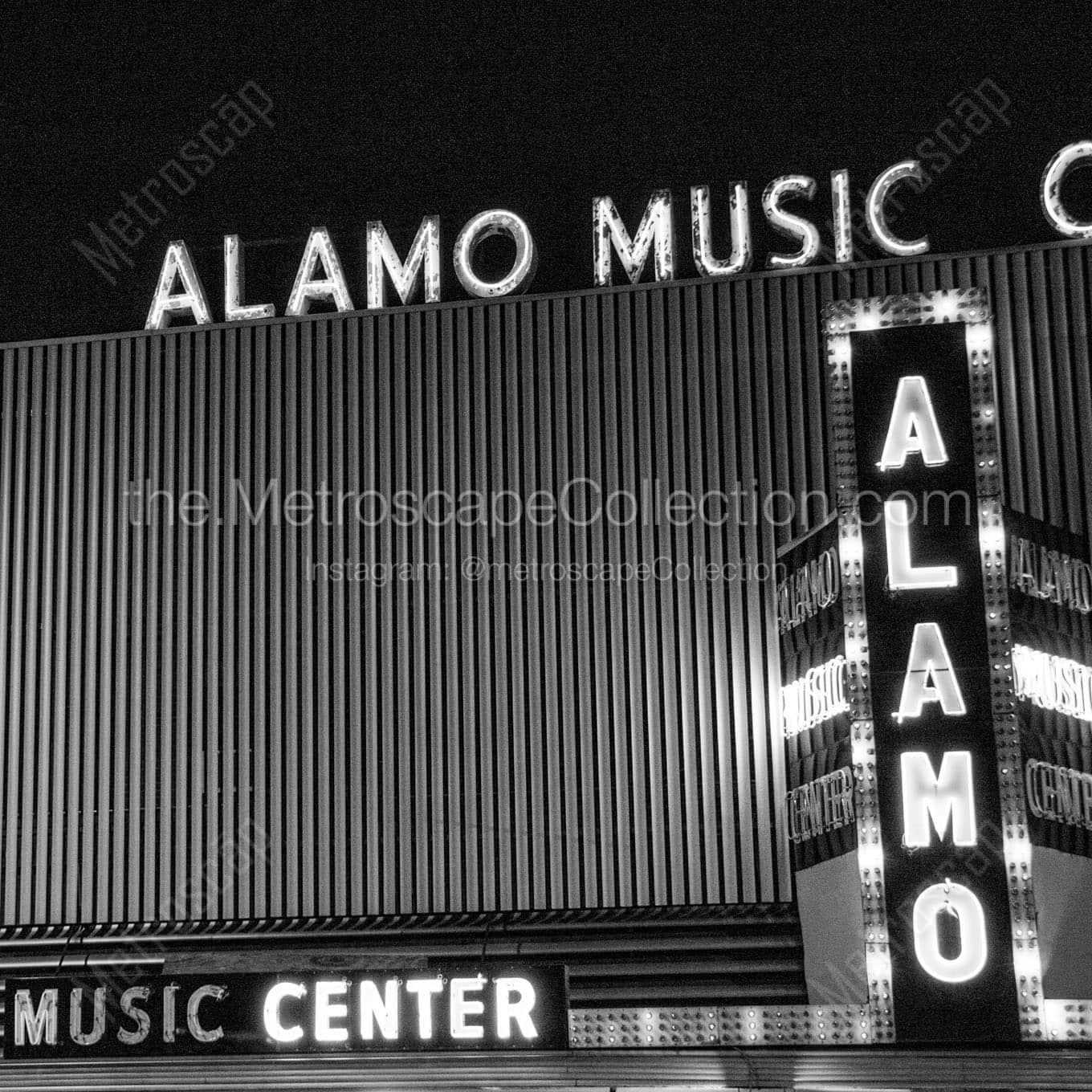 The Alamo Music Center Wall Art square crop