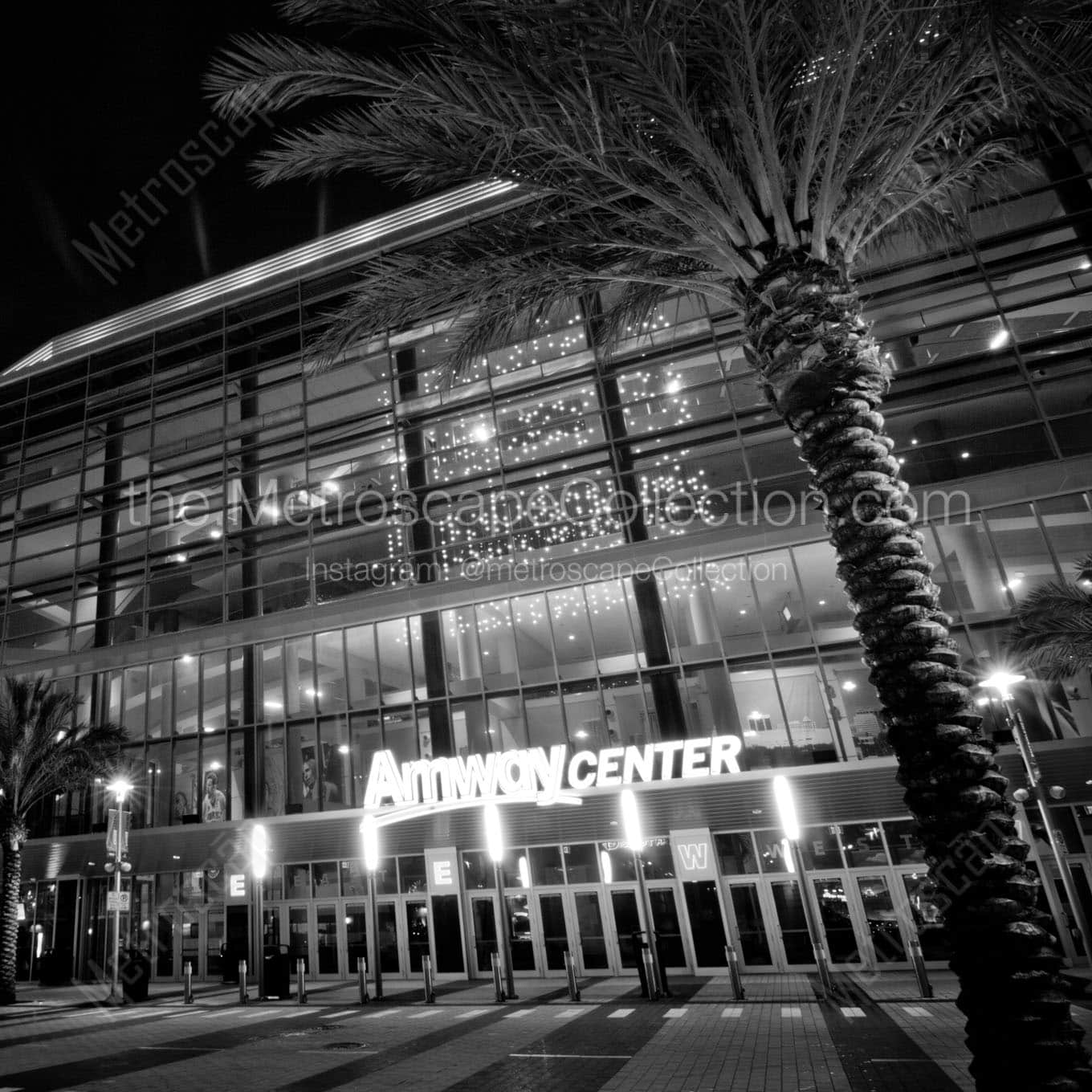 The Amway Center in Downtown Orlando Wall Art square crop