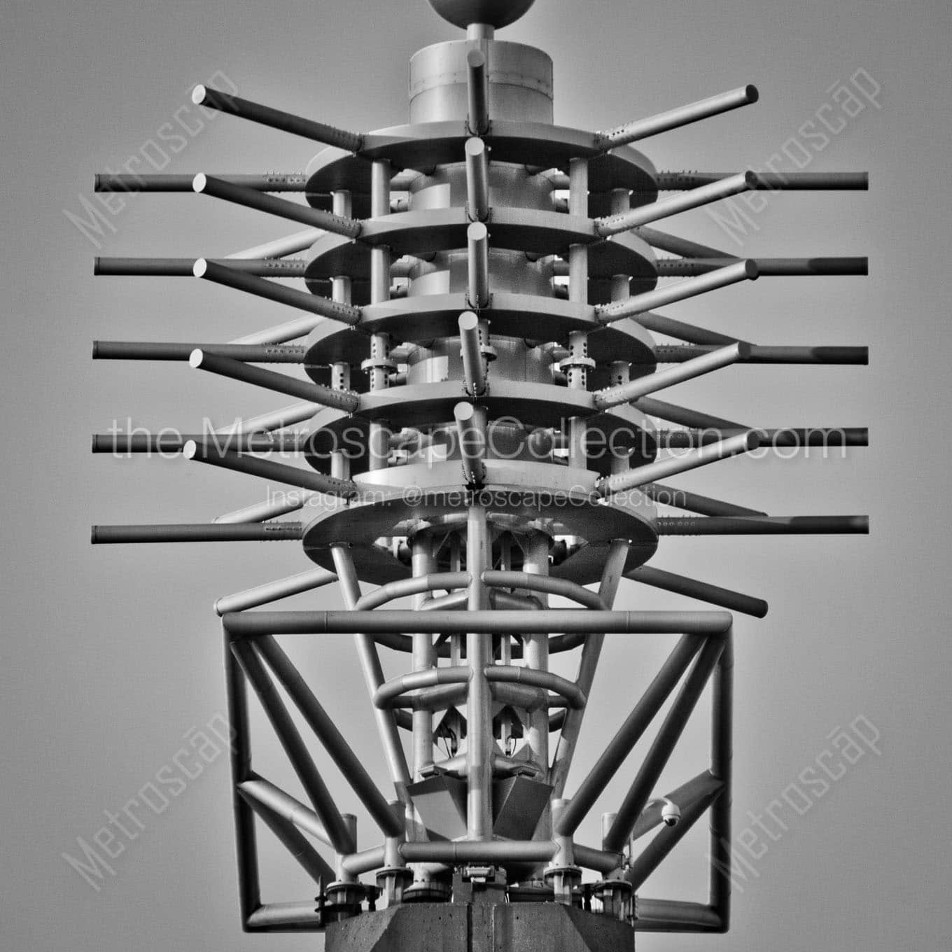 An Art Deco Top on the Convention Center Pylons Wall Art square crop