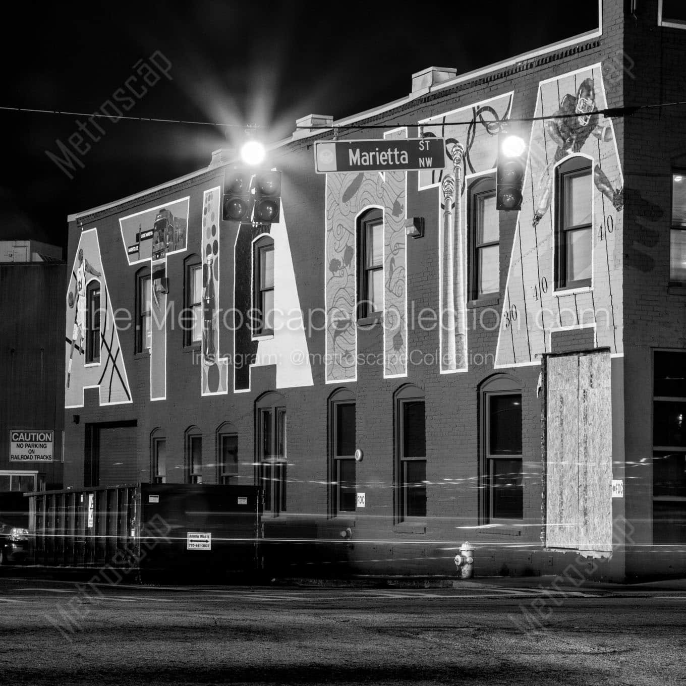 An Atlanta Wall Mural off of Marietta Street Wall Art square crop