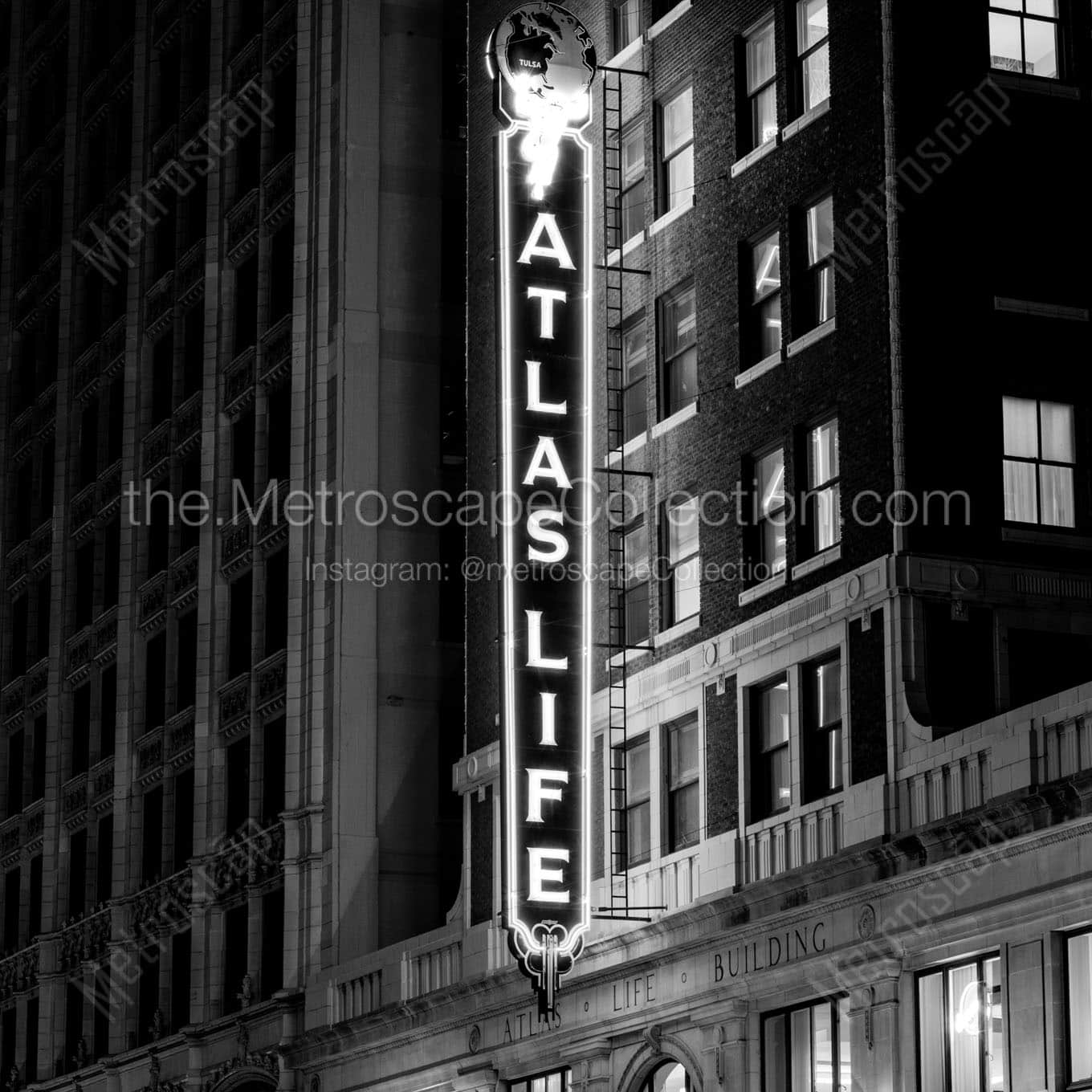 The Atlas Life Sign Wall Art square crop