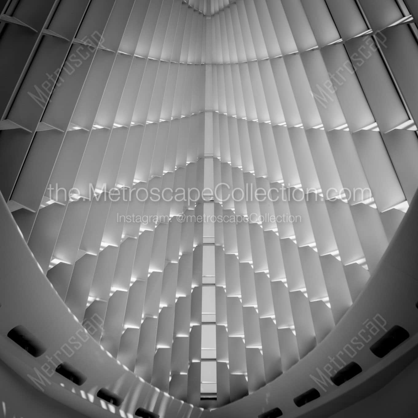 The Atrium of the Milwaukee Art Museum Wall Art square crop