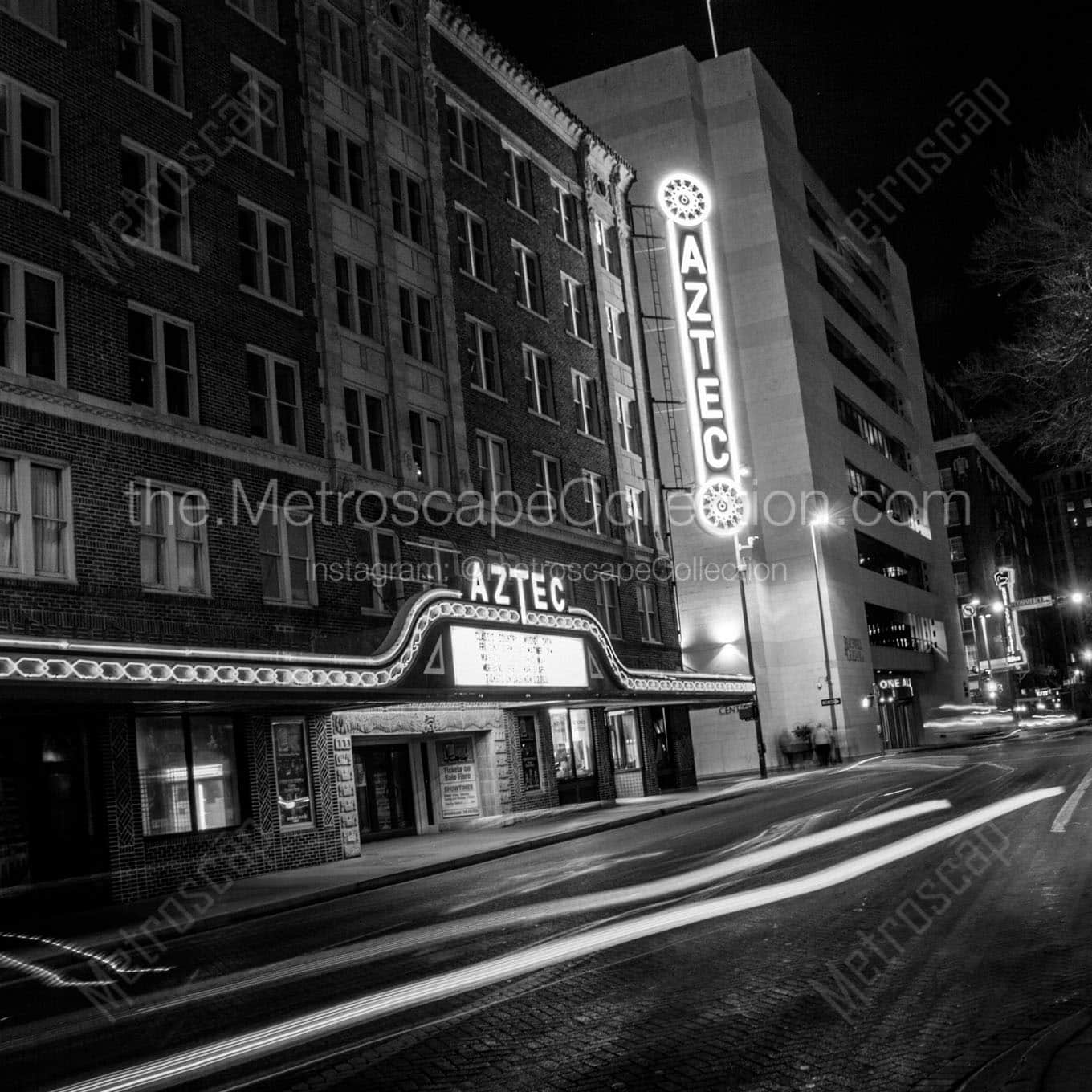 The Aztec Theater on St Marys Wall Art square crop