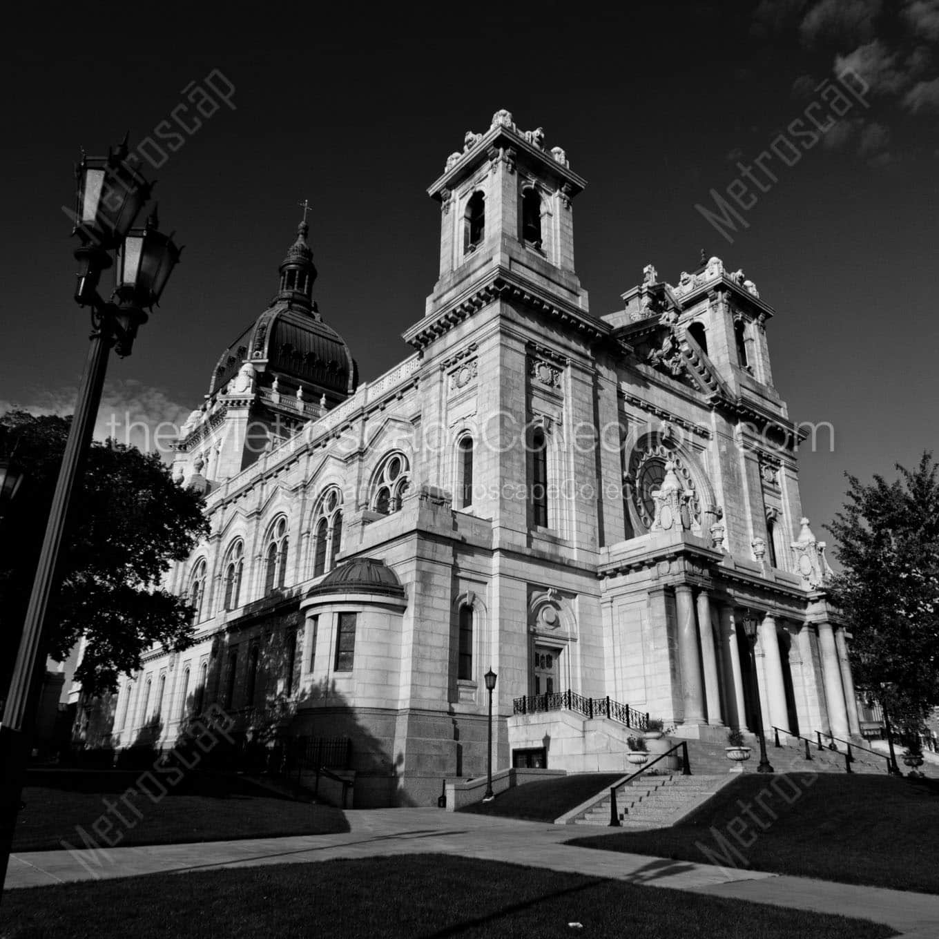 The Basilica of St Mary on Hennepin Wall Art square crop
