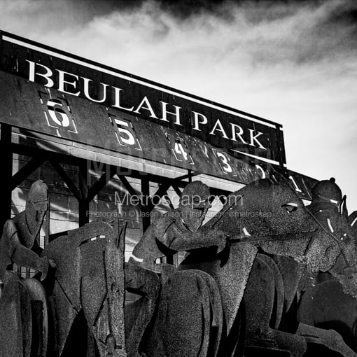 Beulah Park in Grove City Ohio -- Columbus Black and White Wall Art