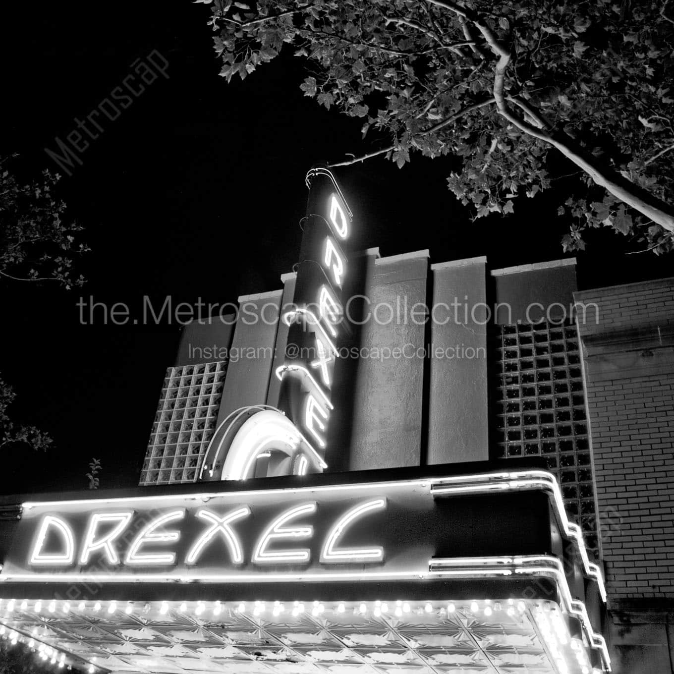 The Bexley Drexel Theater Wall Art square crop