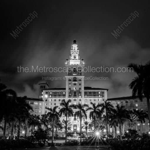 The Biltmore Hotel in Coral Gables -- Miami Black and White Wall Art
