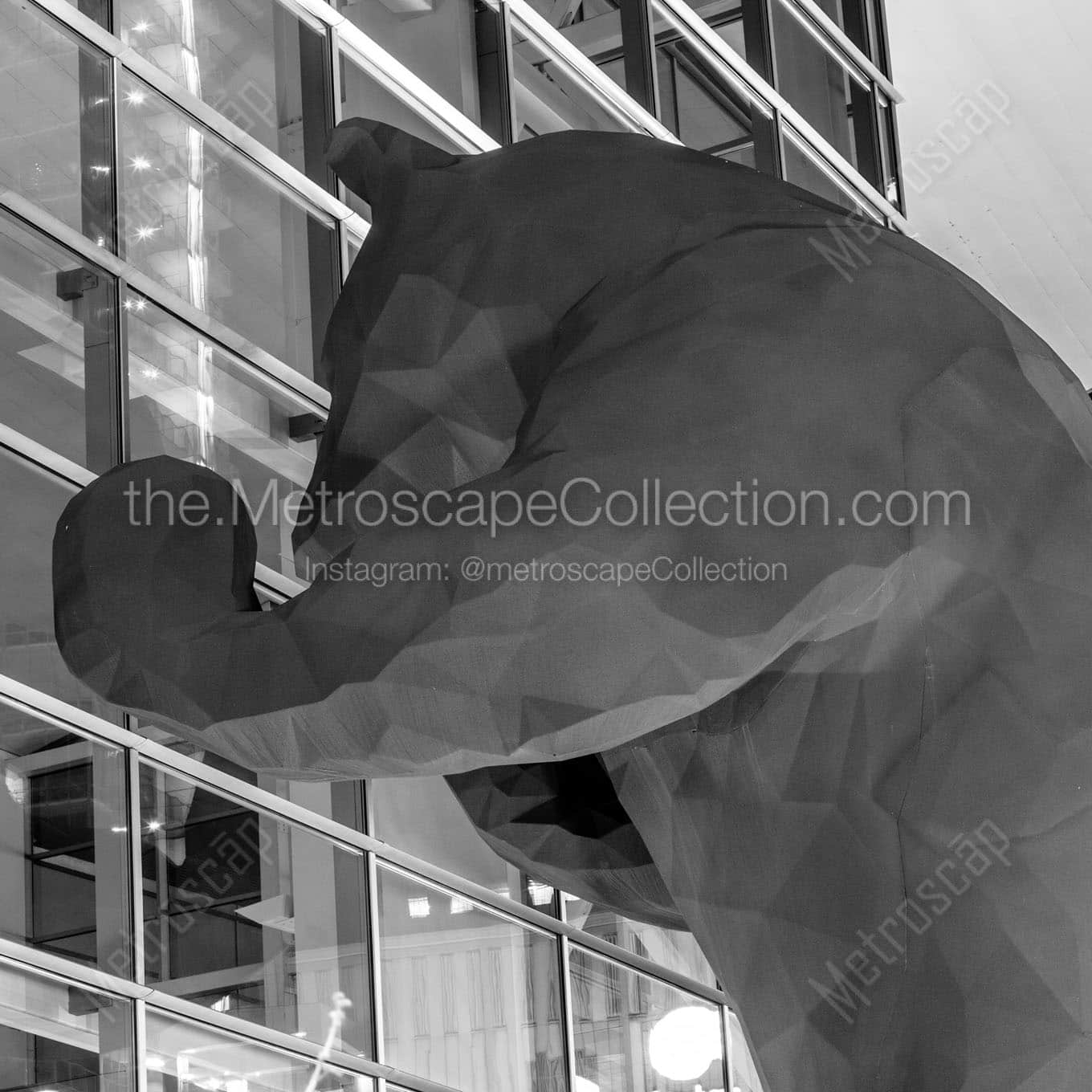 The Big Blue Bear at the Denver Convention Center Wall Art square crop