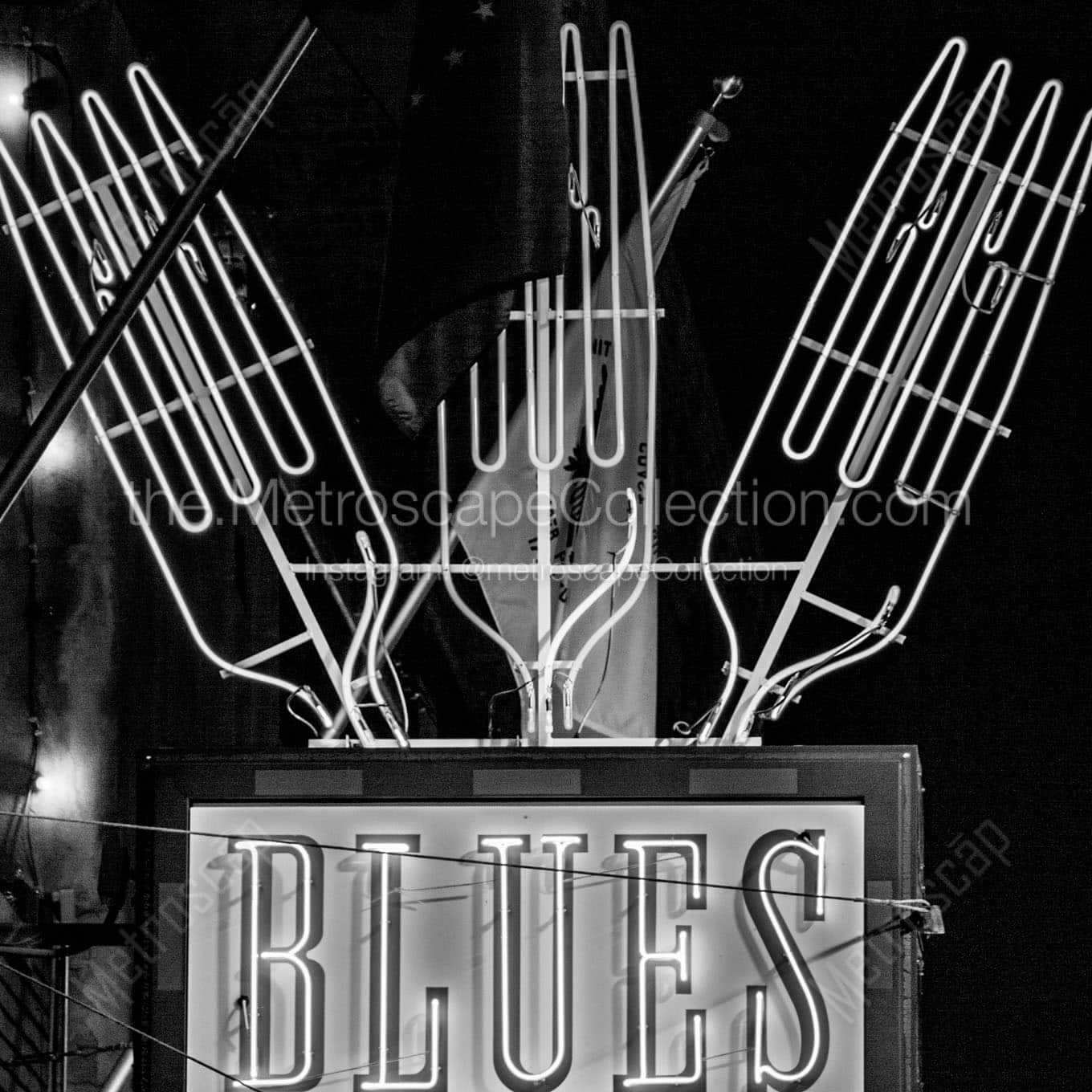 Blues Kitchen Wall Art square crop