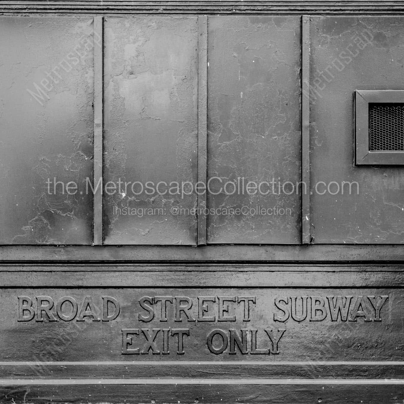 The Broad Street Subway Exit Wall Art square crop
