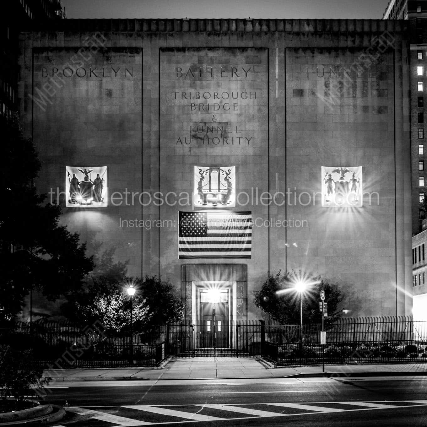 The Brooklyn Battery Tunnel and Triborough Bridge Authority Wall Art square crop