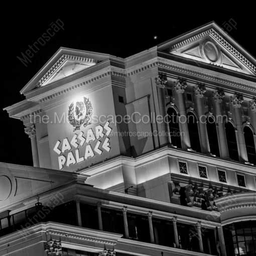 Caesar's Palace -- Las Vegas Black and White Wall Art