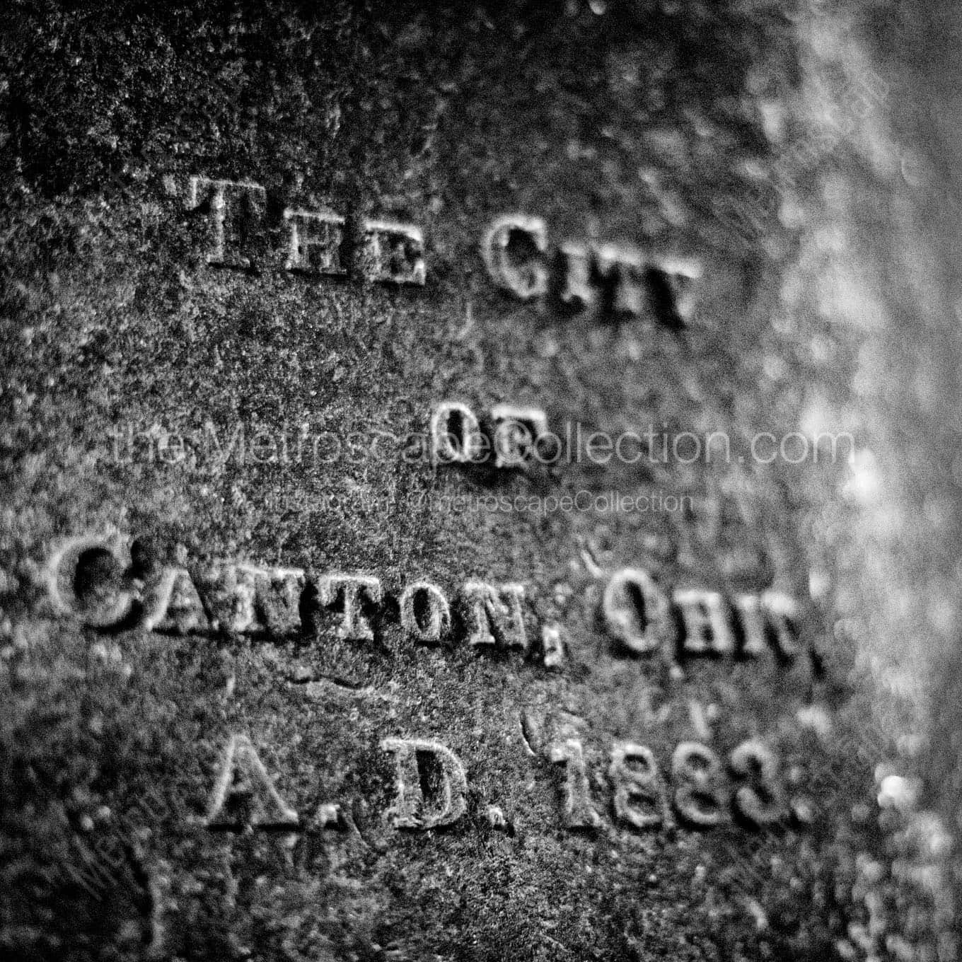 Canton Ohio Bell Inscription Wall Art square crop