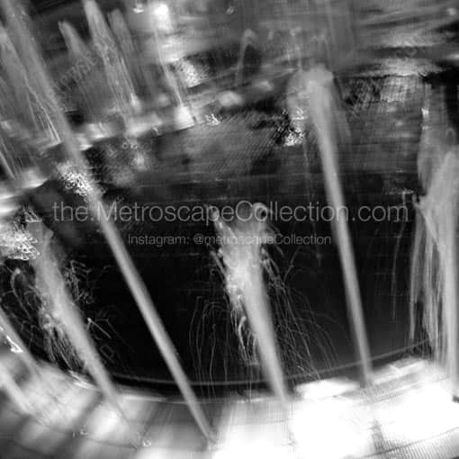 The Centennial Olympic Park Fountain -- Atlanta Black and White Wall Art