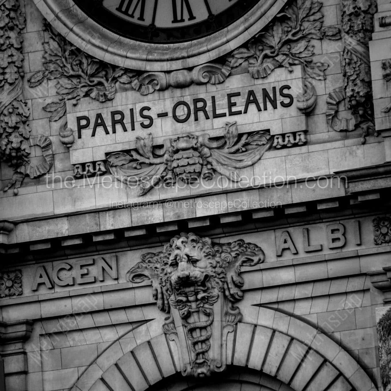 Chemen de Fer de Paris a Orleans Wall Art square crop
