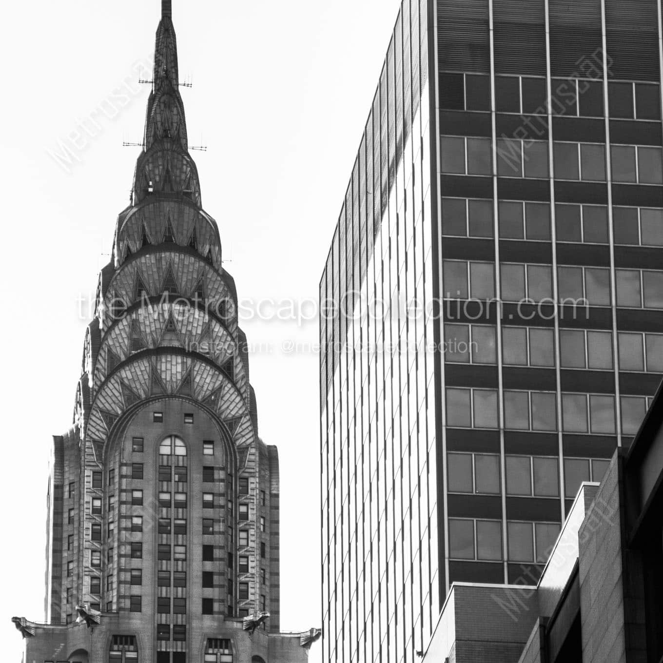 The Chrysler Building from Turtle Bay Wall Art square crop