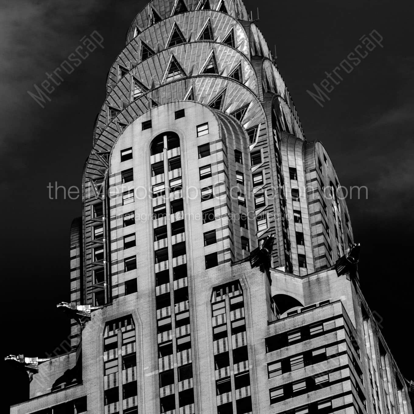 The Chrysler Building Top Wall Art square crop