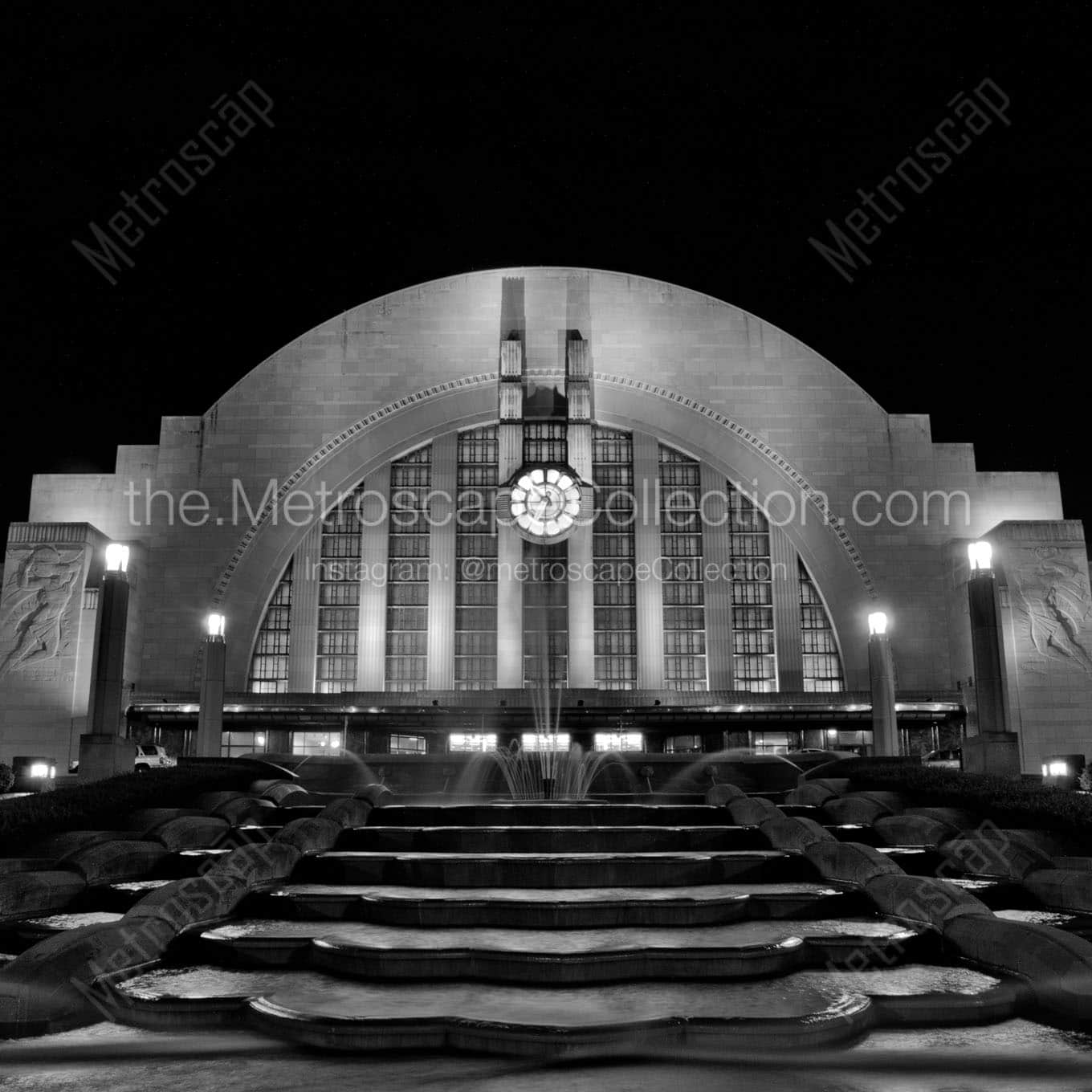 Cincinnati Union Terminal Wall Art square crop