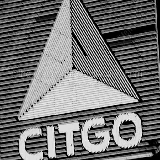 The Citgo Sign -- Boston Black and White Wall Art
