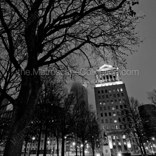 The Civil Courts Building -- St Louis Black and White Wall Art