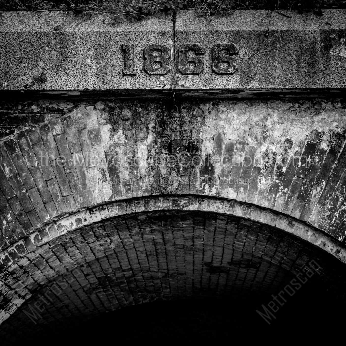 A Civil War Era Tunnel on Alcatraz Island Wall Art square crop