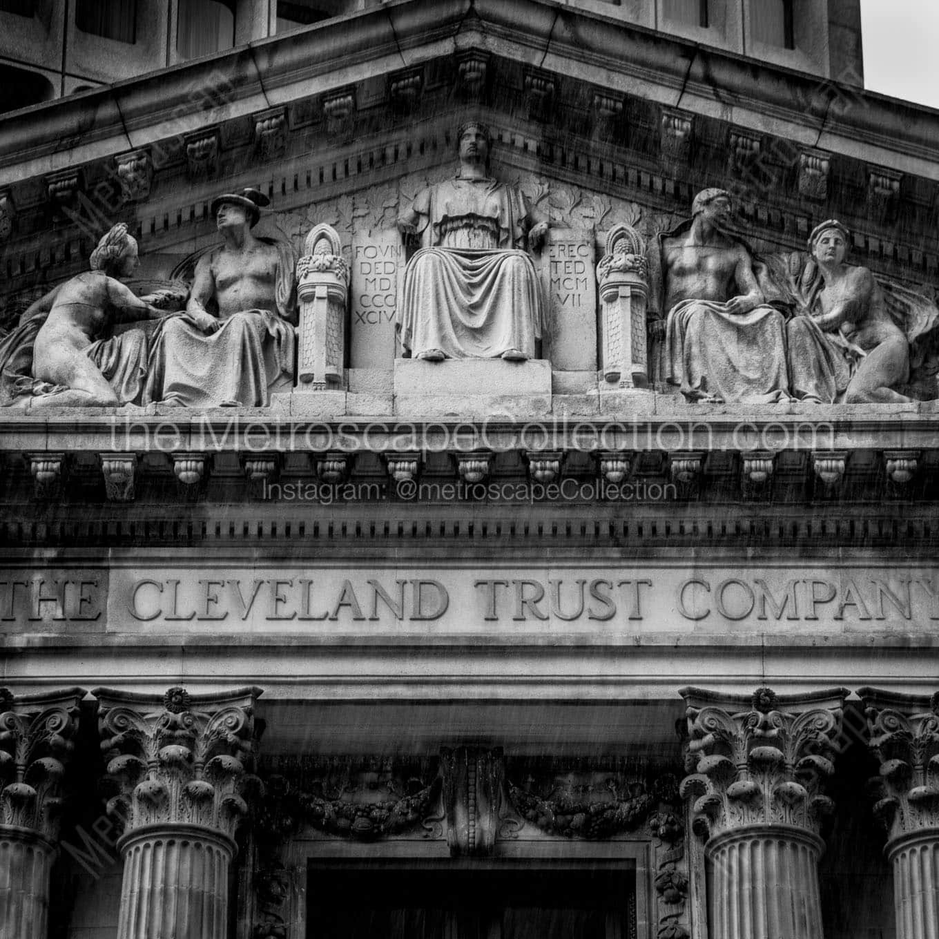 The Cleveland Trust Company Building Wall Art square crop