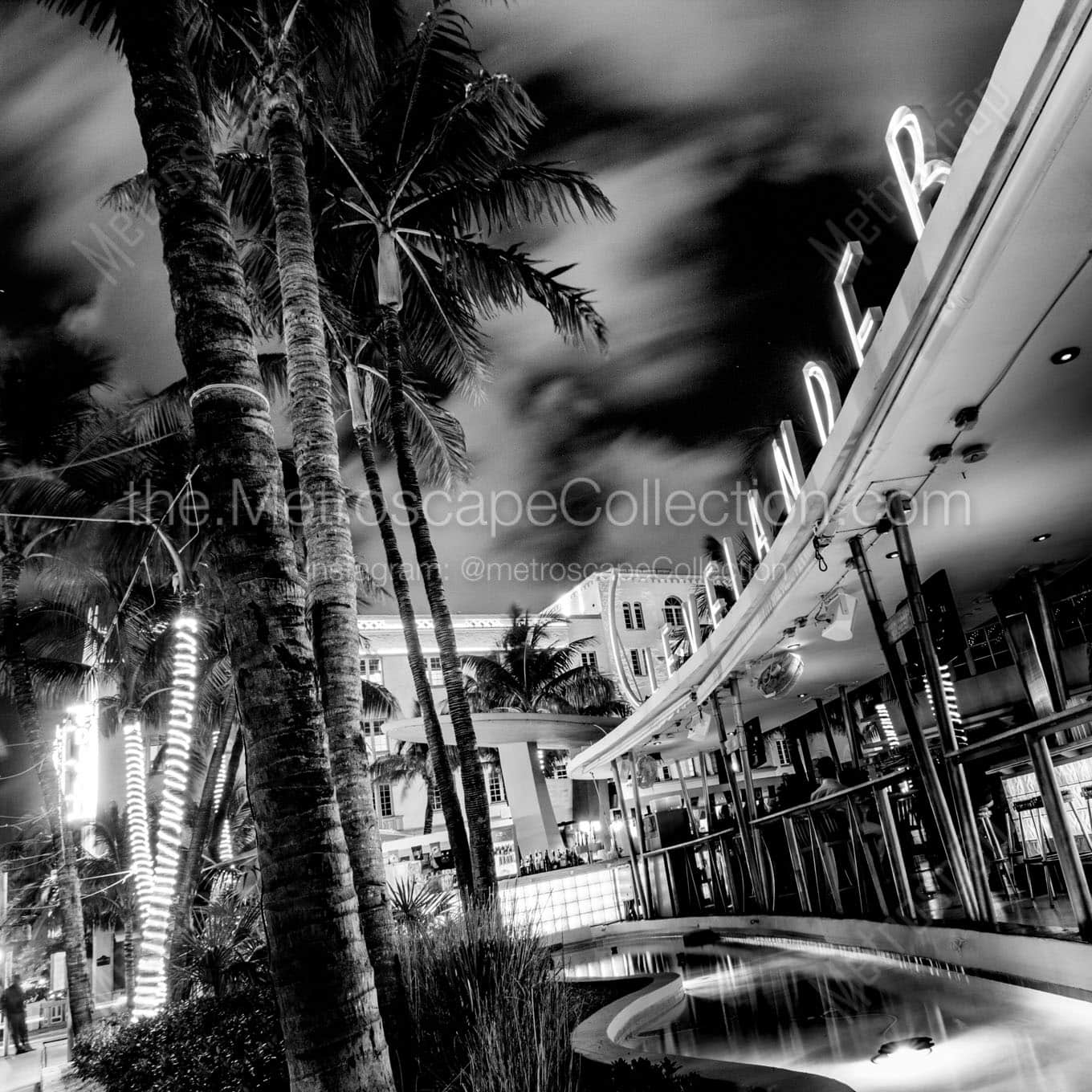 The Clevelander on South Beach Wall Art square crop