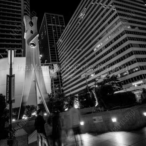 The Clothes Pin near City Hall -- Philadelphia Black and White Wall Art