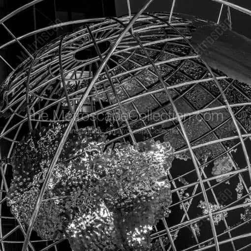 The Globe in Columbus Circle -- New York City Black and White Wall Art
