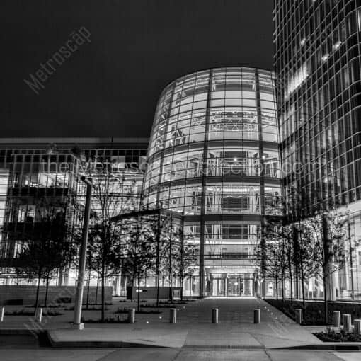 The Concourse of the Devon Tower -- Oklahoma City Black and White Wall Art