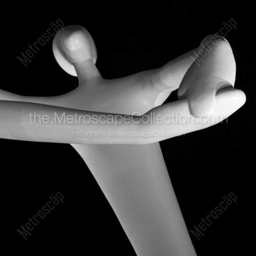 Close up of the Dancers at the Performing Arts Center -- Denver Black and White Wall Art