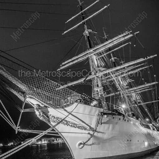 The Royal Danish Navy Ship DANMARK -- Savannah Black and White Wall Art