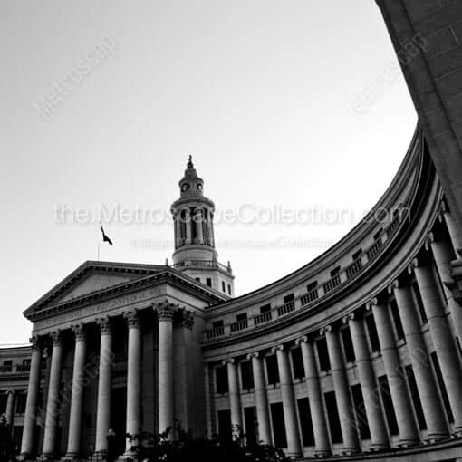 The Denver City and County Building -- Denver Black and White Wall Art