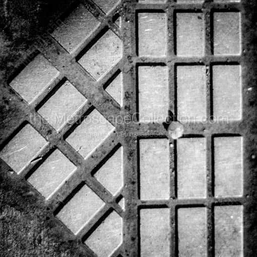 The Denver Street Grid System -- Denver Black and White Wall Art