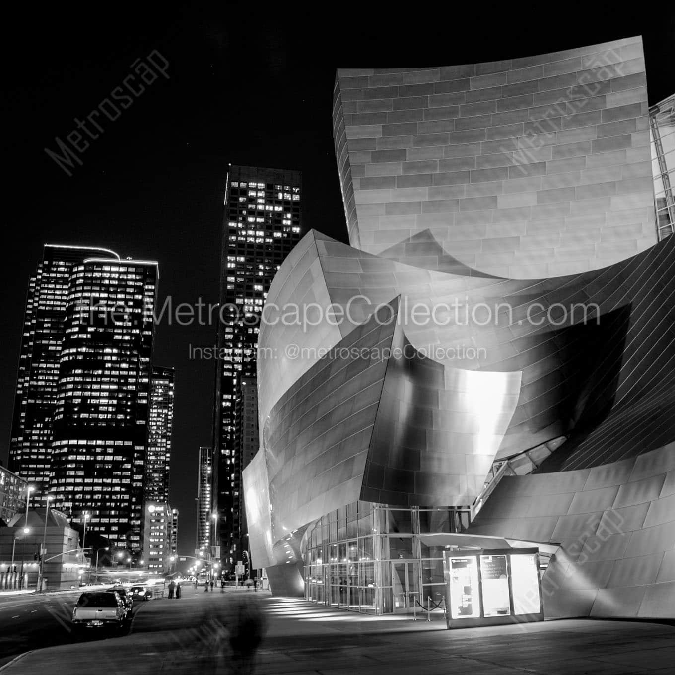 The Disney Concert Hall in Downtown LA Wall Art square crop