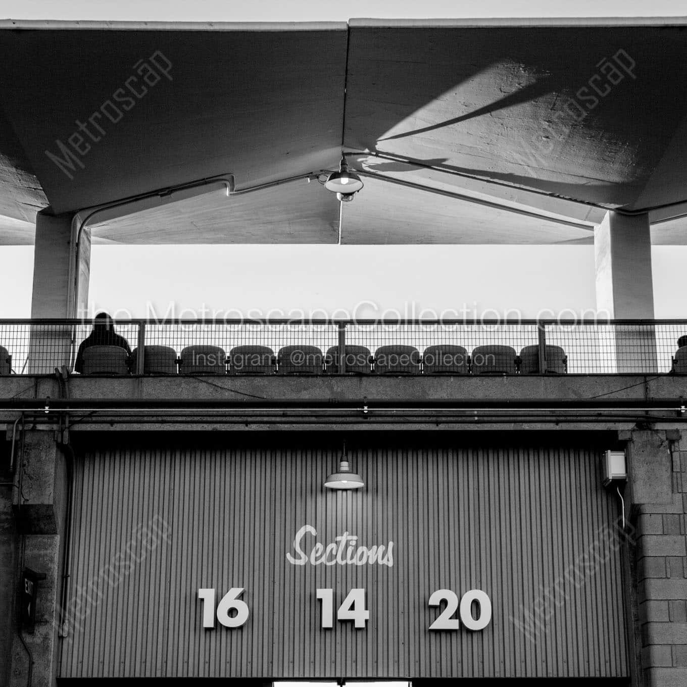 Dodger Stadium Sections 16 14 and 20 Wall Art square crop