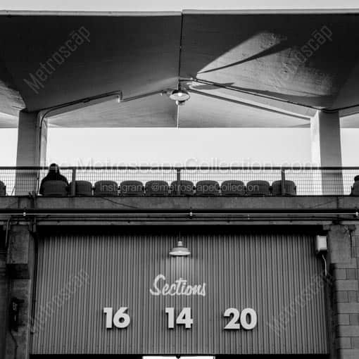 Dodger Stadium Sections 16 14 and 20 -- Los Angeles Black and White Wall Art