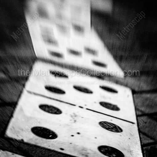 The Domino Park in Little Havana -- Miami Black and White Wall Art