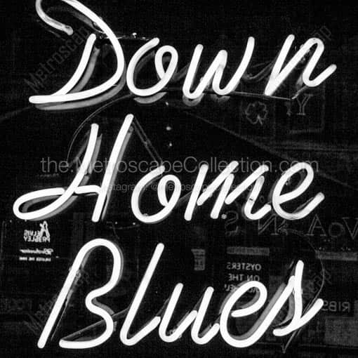 Down Home Blues in Memphis -- Memphis Black and White Wall Art