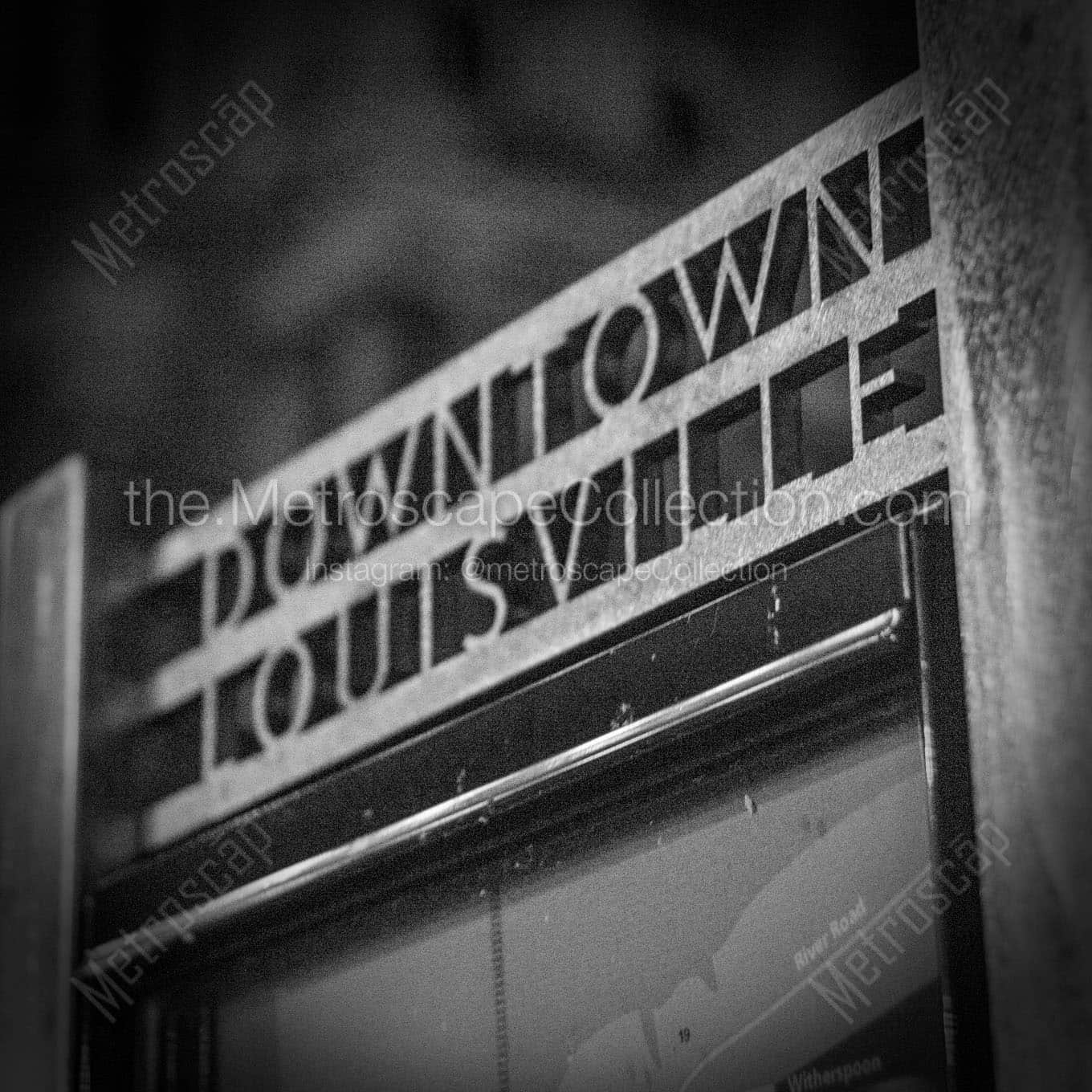 Downtown Louisville Iron Work Wall Art square crop