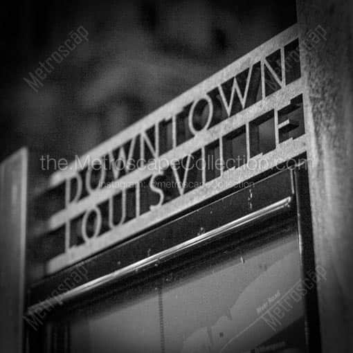 Downtown Louisville Iron Work -- Louisville Black and White Wall Art