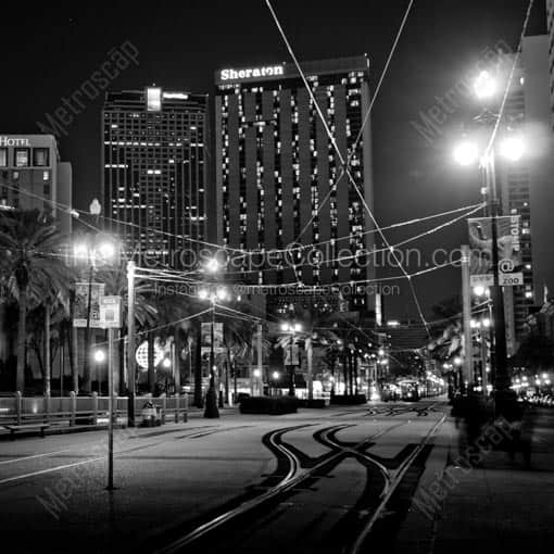 The Downtown New Orleans Sheraton -- New Orleans Black and White Wall Art