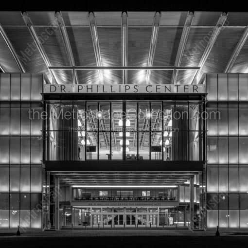 The Dr Phillips Performing Arts Center -- Orlando Black and White Wall Art